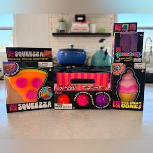 Needoh foodie party pack! Kids Squeezable Toy Bundle